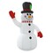 vidaXL Inflatable Snowman Multicolor Oxford fabric with PU coating